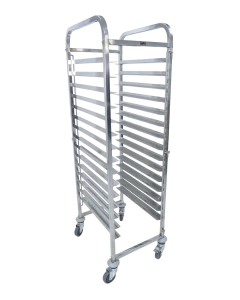Mutu RTB-15 Bakery Pan Rack Trolley untuk penataan loyang di area produksi