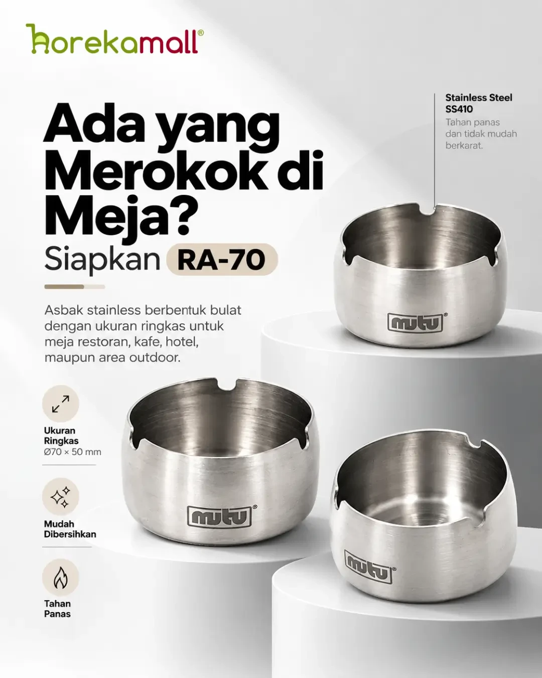 Ada yang Merokok di Meja? Siapkan RA-70