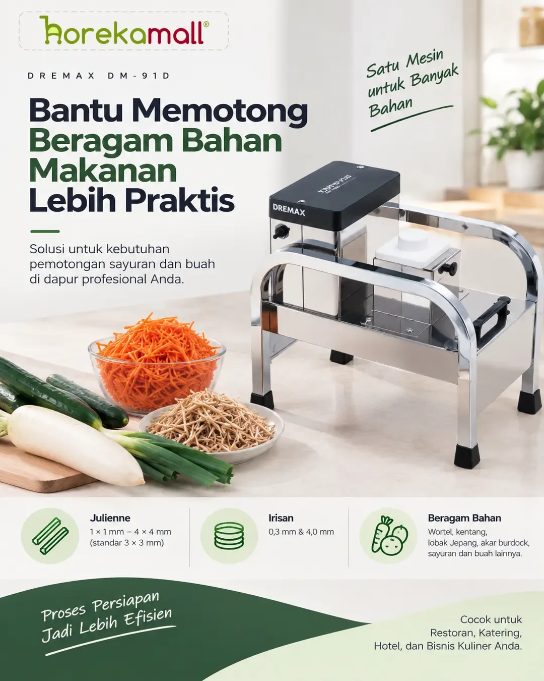 Dremax DM-91D, Bantu Memotong Beragam Bahan Makanan Lebih Praktis