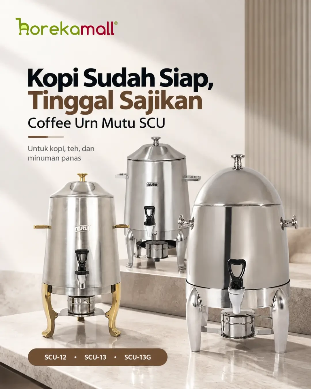 Kopi Sudah Siap, Tinggal Sajikan dengan Coffee Urn Mutu SCU