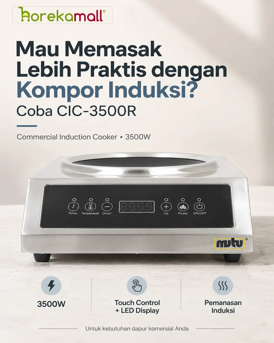 Mau Memasak Lebih Praktis dengan Kompor Induksi? Coba CIC-3500R