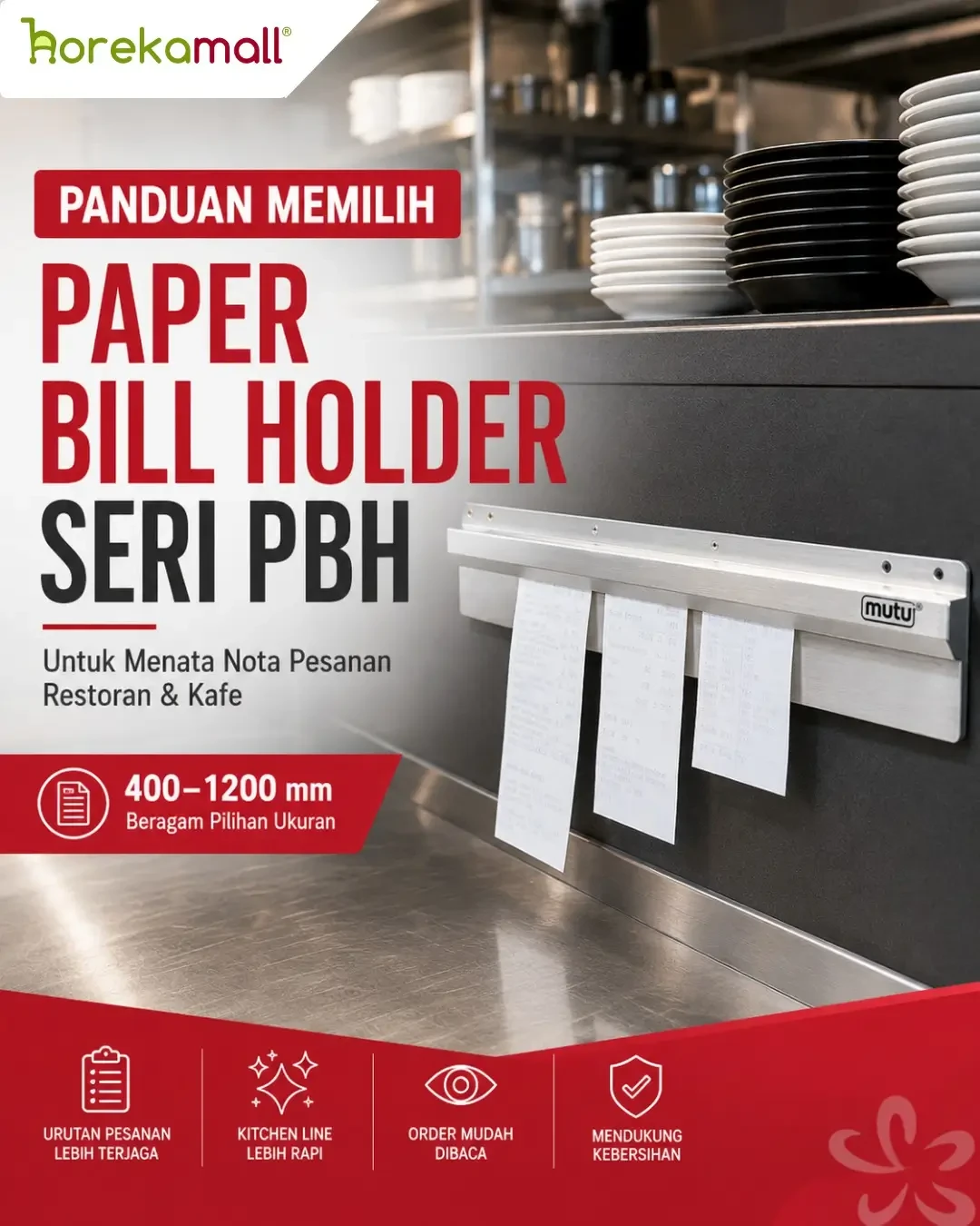 Panduan Memilih Penjepit Nota Kasir Seri PBH untuk Kebutuhan Restoran dan Kafe
