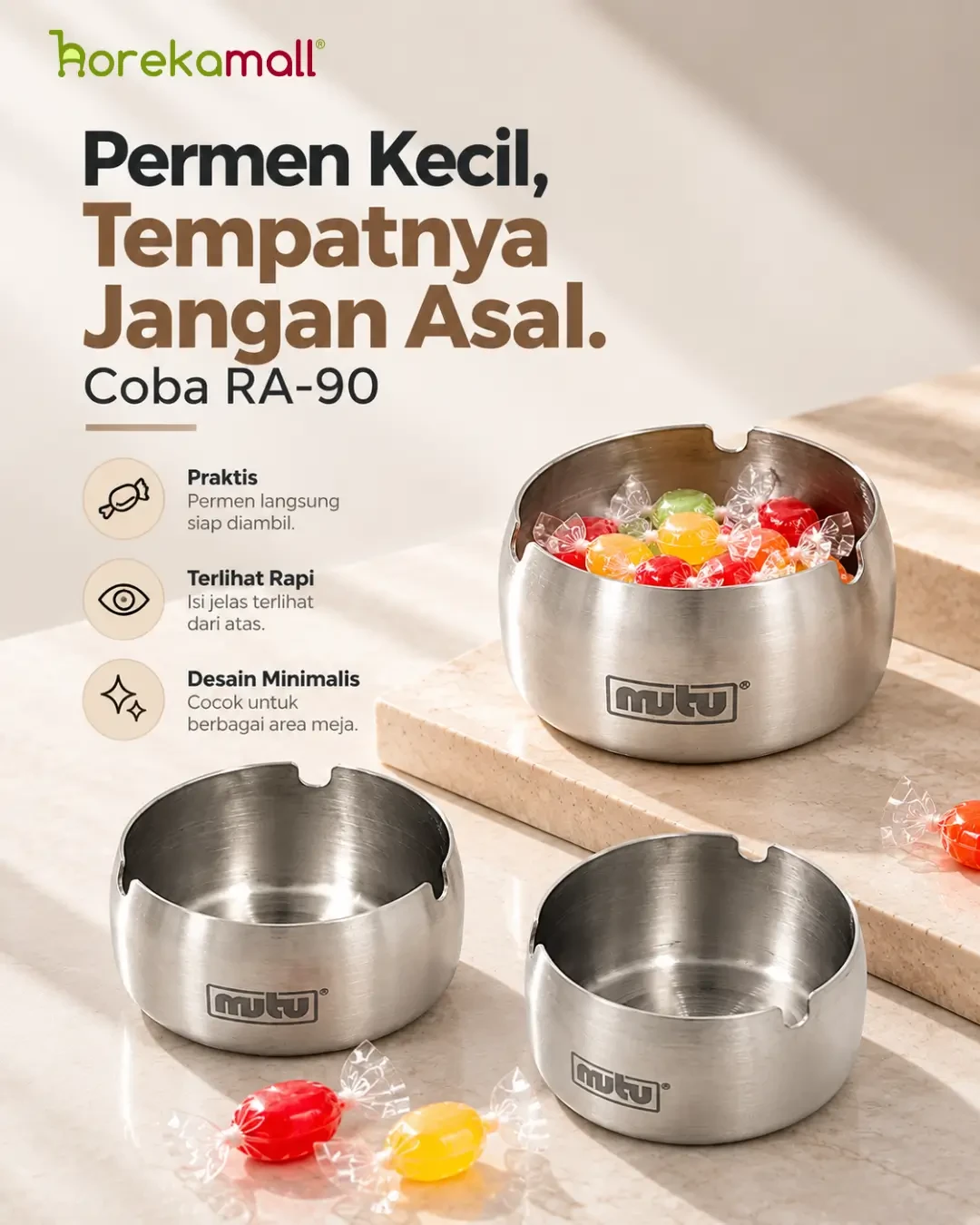 Permen Kecil, Tempatnya Jangan Asal. Coba RA-90