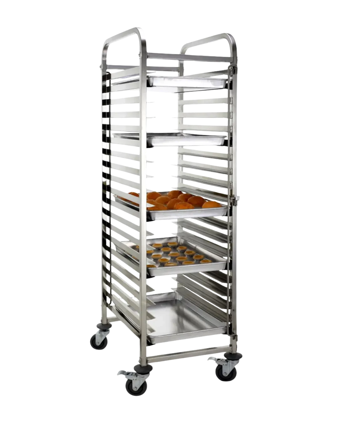 Bakery Pan Rack Trolley Rak Loyang Bakery Stainless Produksi Roti Kue | Mutu RTB-15 - 4912
