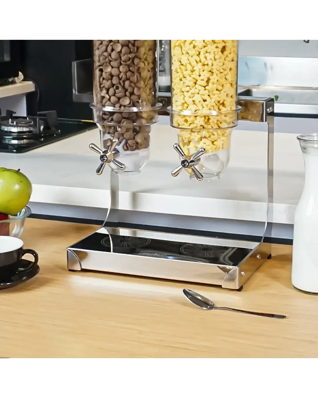 Cereal Dispensers 2 Tabung 3.5L Food Storage Display | Mutu CD-352 - 4105