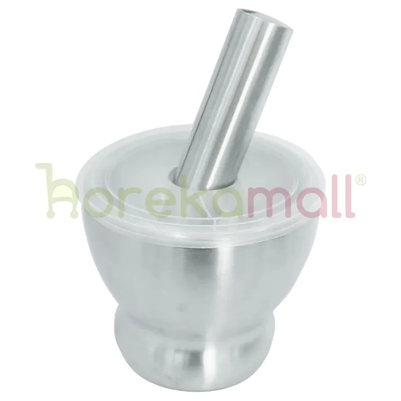 Mortir Stamper Lumpang Alu Alat Penggerus Penumbuk Obat - MI-130C - 1888