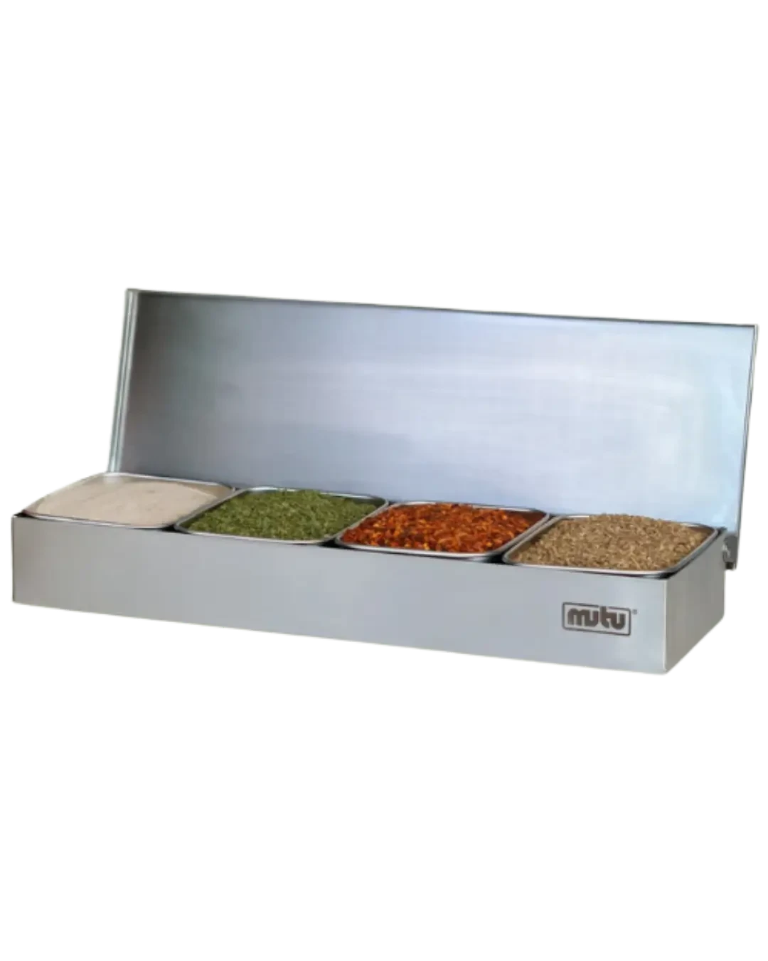 Compact Ingredient Holder Stainless Tempat Bumbu Topping Serbaguna | Mutu CMH-4SC - 4507