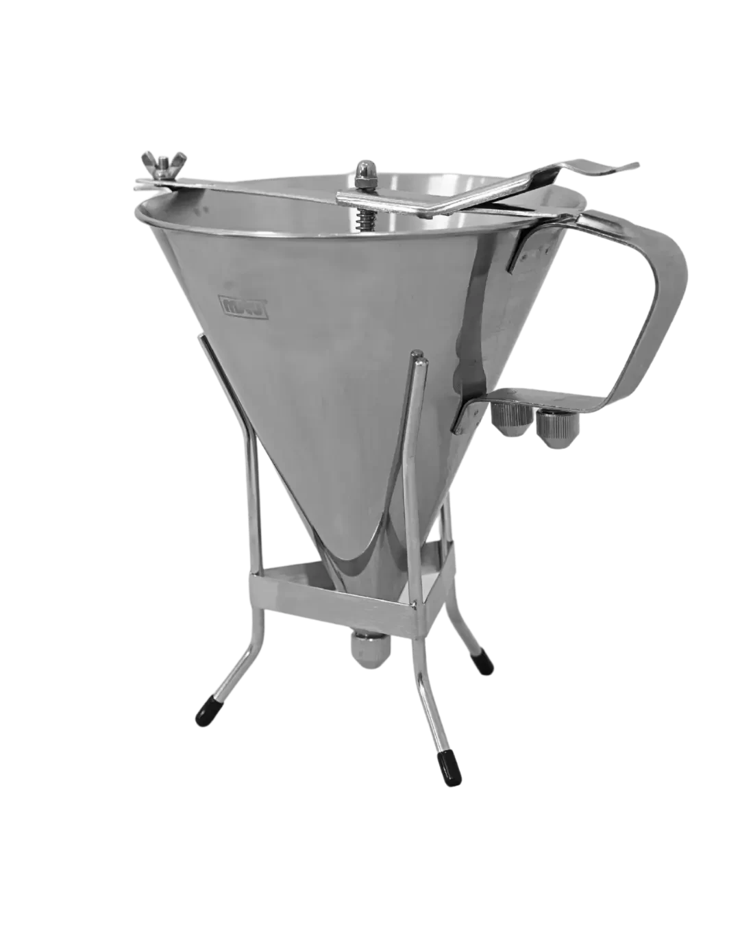 Corong Adonan Kue Stainless Steel Dispenser Funnel 3 Nozzle | Mutu DFN-22 - 5723