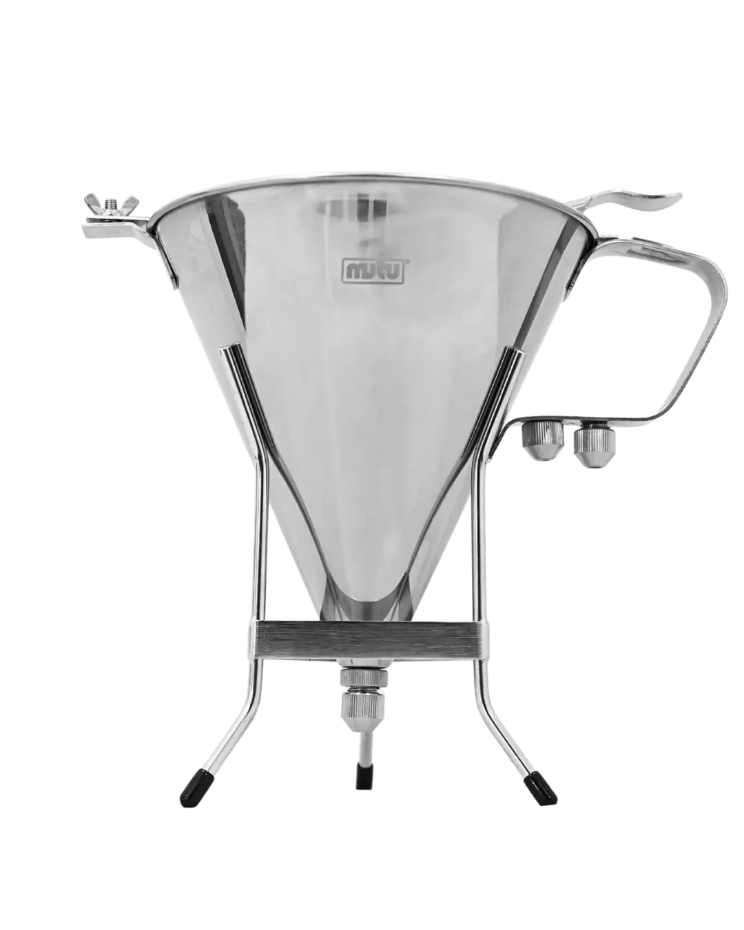 Corong Adonan Kue Stainless Steel Dispenser Funnel 3 Nozzle | Mutu DFN-22 - 5725