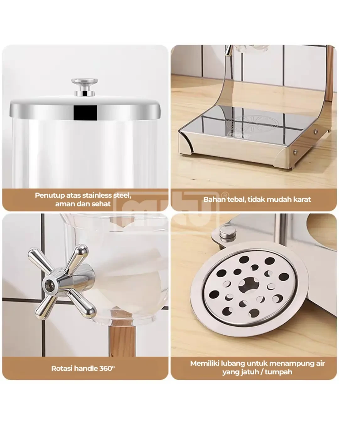 Dispenser Sereal 1 Tabung 3.5L Single Container | Mutu CD-351 - 4101