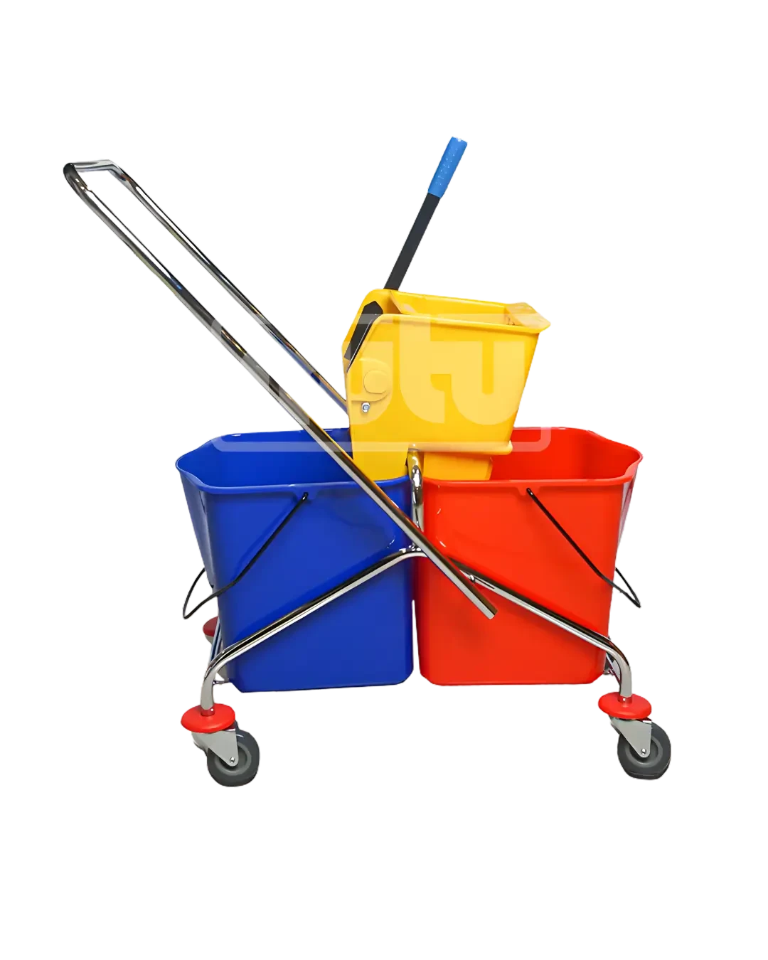 Dual Chamber Mop Bucket Cart Peralatan Cleaning Profesional | Mutu MBT-30L2A - 3927