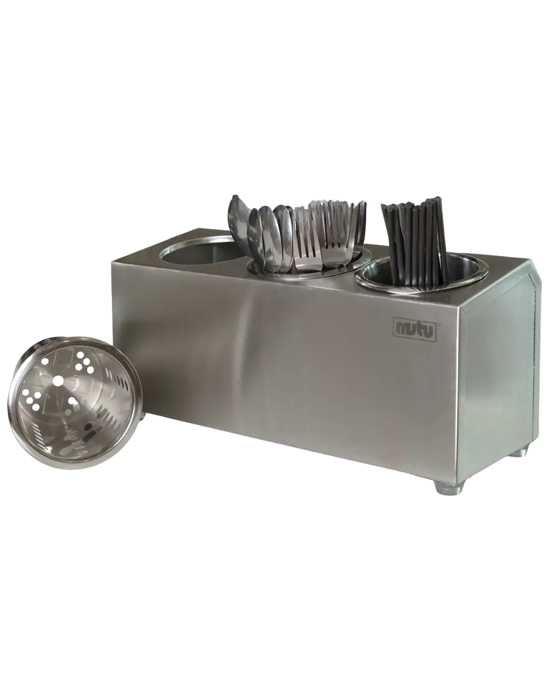 Flatware Holder Keranjang Peniris Peralatan Makan Rak Sendok Restoran | Mutu FCH-3 - 4426