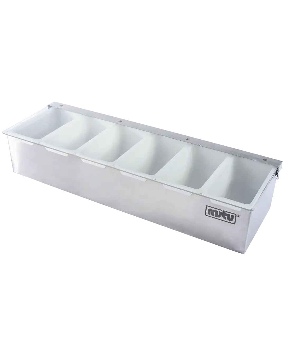 Food Container Stainless 6 Kompartemen Tutup Transparan Dapur Condiment Holder | Mutu CMH-6 - 4503