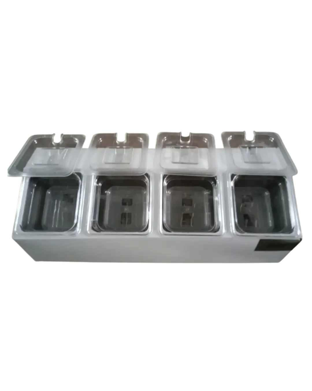 Food Prep Tray Stainless 4 Kompartemen Insert PC Counter Dapur | Mutu CMD-4PC - 4483
