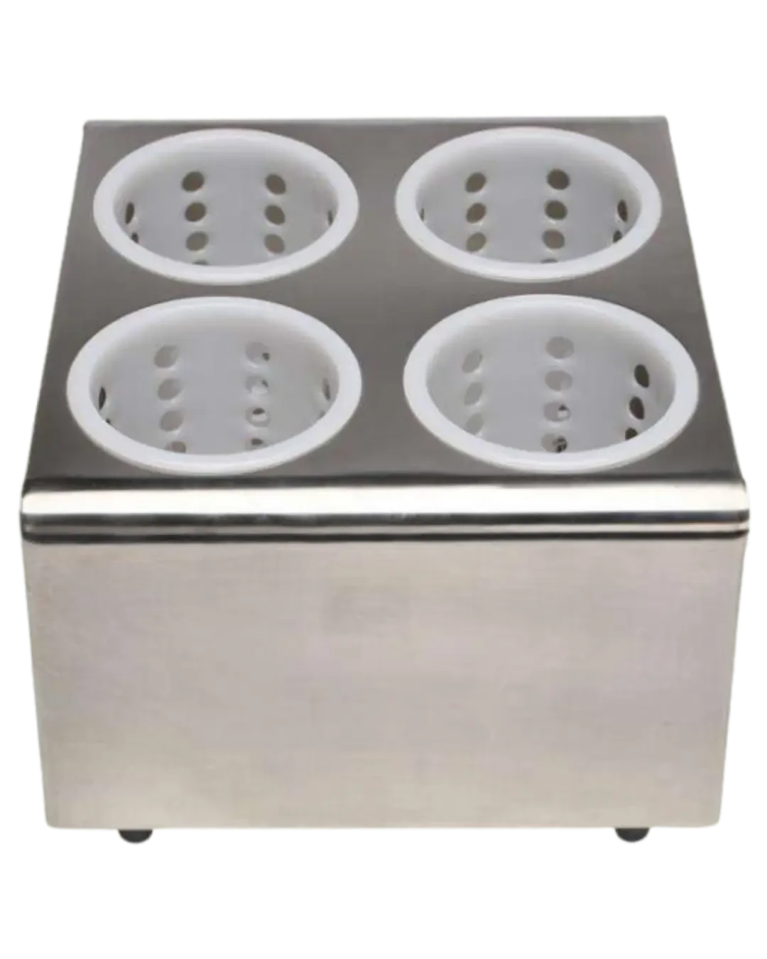 Holder Cutlery Stainless Basket Plastik 2 Kompartemen Meja Makan | Mutu FCH-22PC - 4447