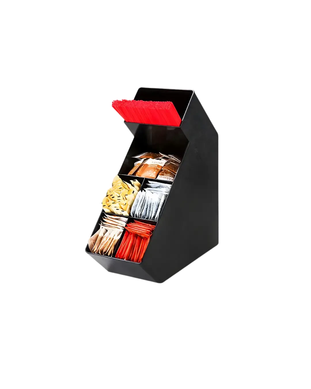 Holder Organizer Creamer Sedotan Gula Sachet Meja Bar Profesional | Mutu CHB-6 - 3266