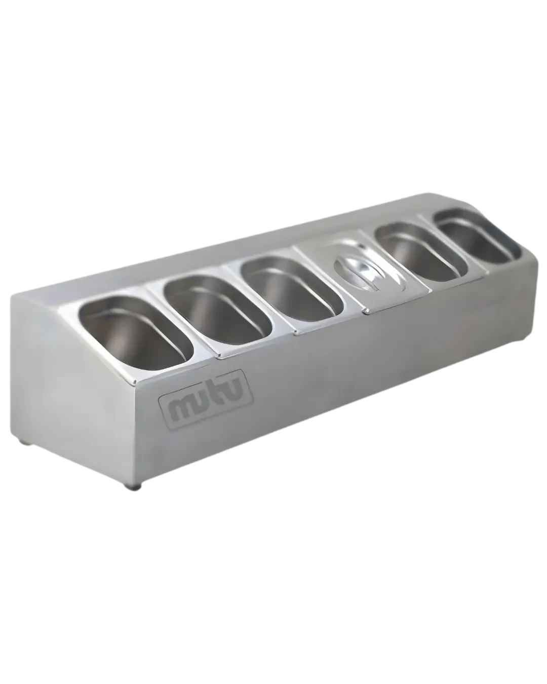 Kitchen Organizer Stainless 6 Kompartemen Food Pan Set Susun Bahan | Mutu CMD-6 - 4472