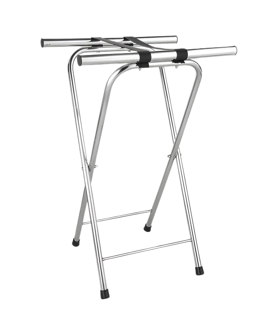 Luggage Rack Stainless Silver Rak Koper Lipat Hotel Guest Room | Mutu LGR-101 - 3871
