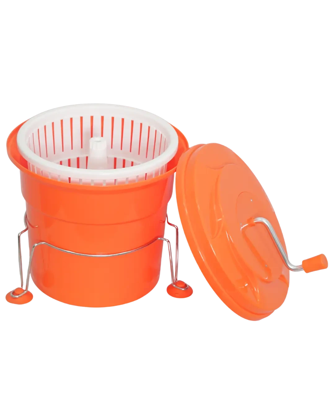 Manual Salad Spinner With Stand Praktis & Stabil Proses Pengeringan Sayur | Mutu MSS-25LS - 5995