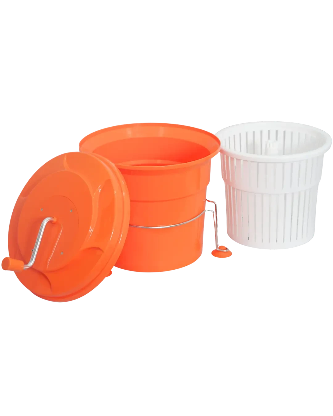Manual Salad Spinner With Stand Praktis & Stabil Proses Pengeringan Sayur | Mutu MSS-25LS - 5996
