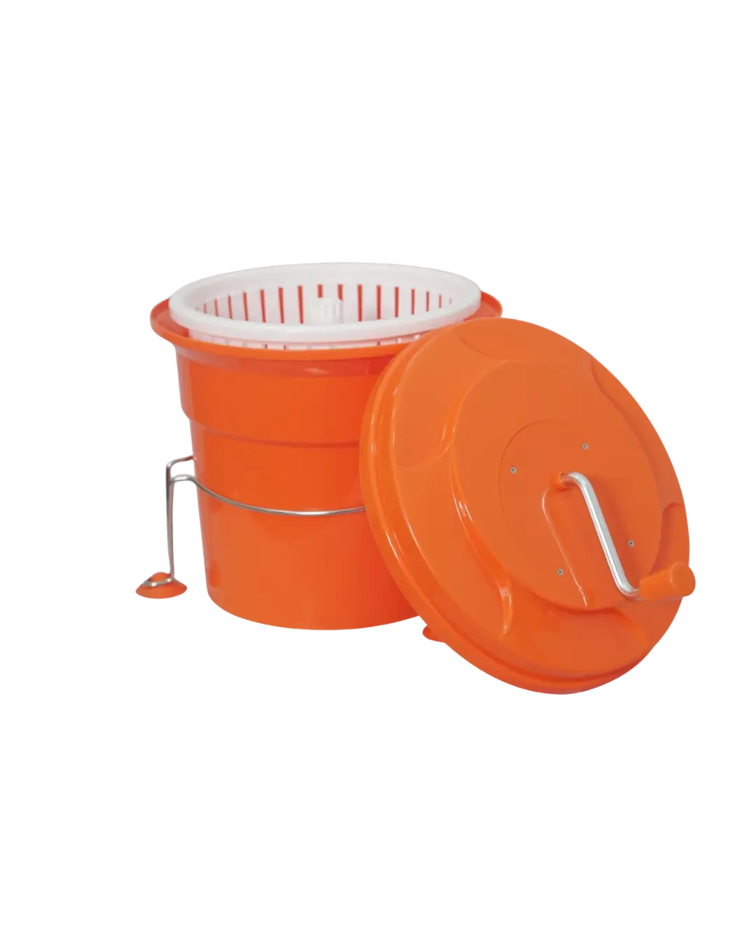 Manual Salad Spinner With Stand Praktis & Stabil Proses Pengeringan Sayur | Mutu MSS-25LS - 3639