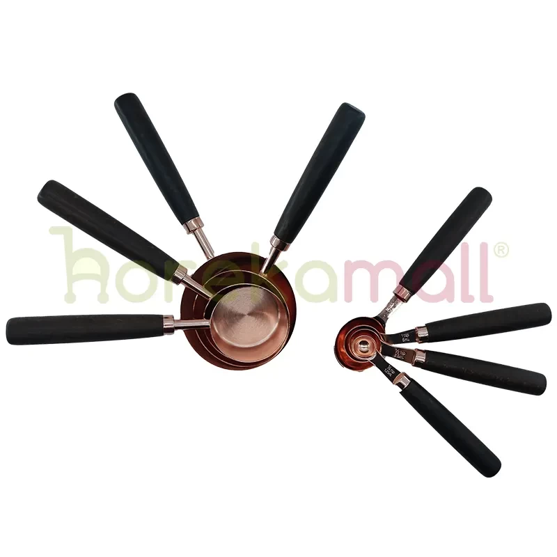 Measuring Cups and Spoons Set 8pcs Premium Rose Gold MSS-S8RG - 2384