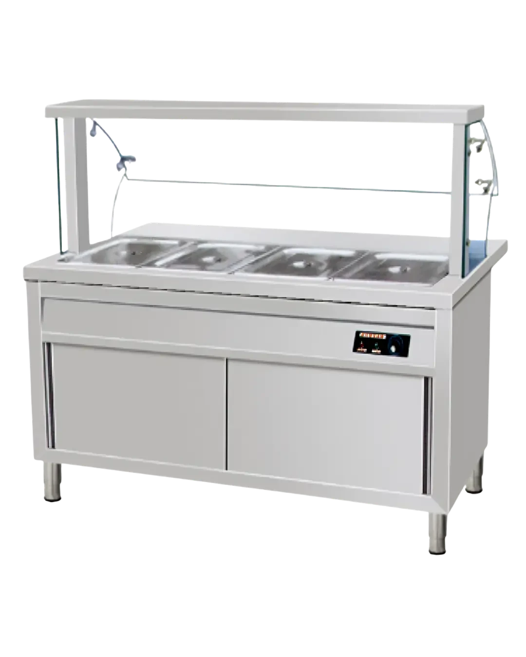 Meja Buffet Pemanas Makanan dengan Display Kaca | Mutu FEW-180CBG - 4633