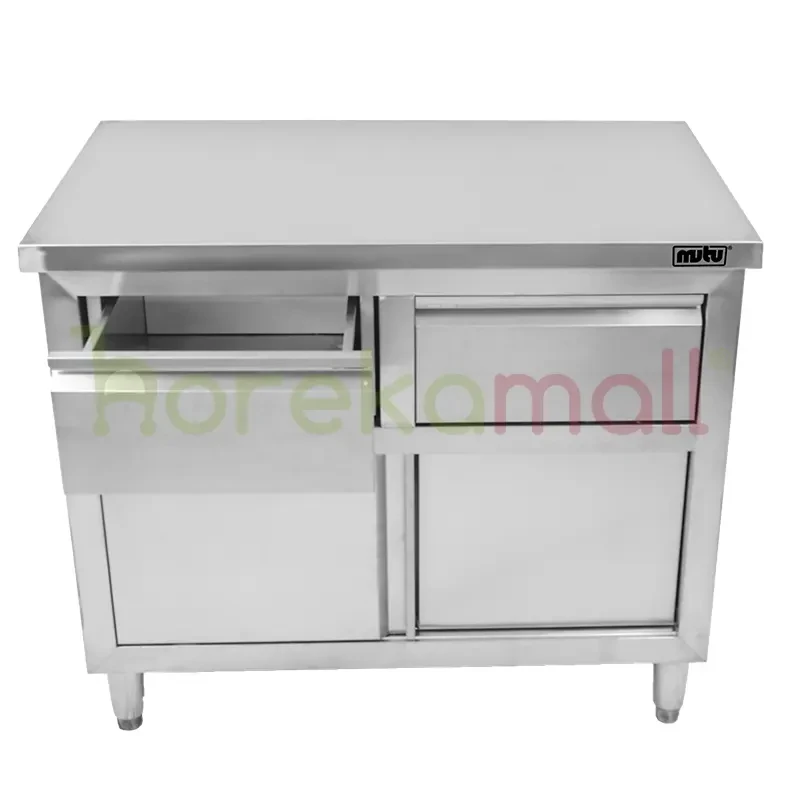 Meja Kabinet Stainless Steel | Mutu WDE-10SD - 2487