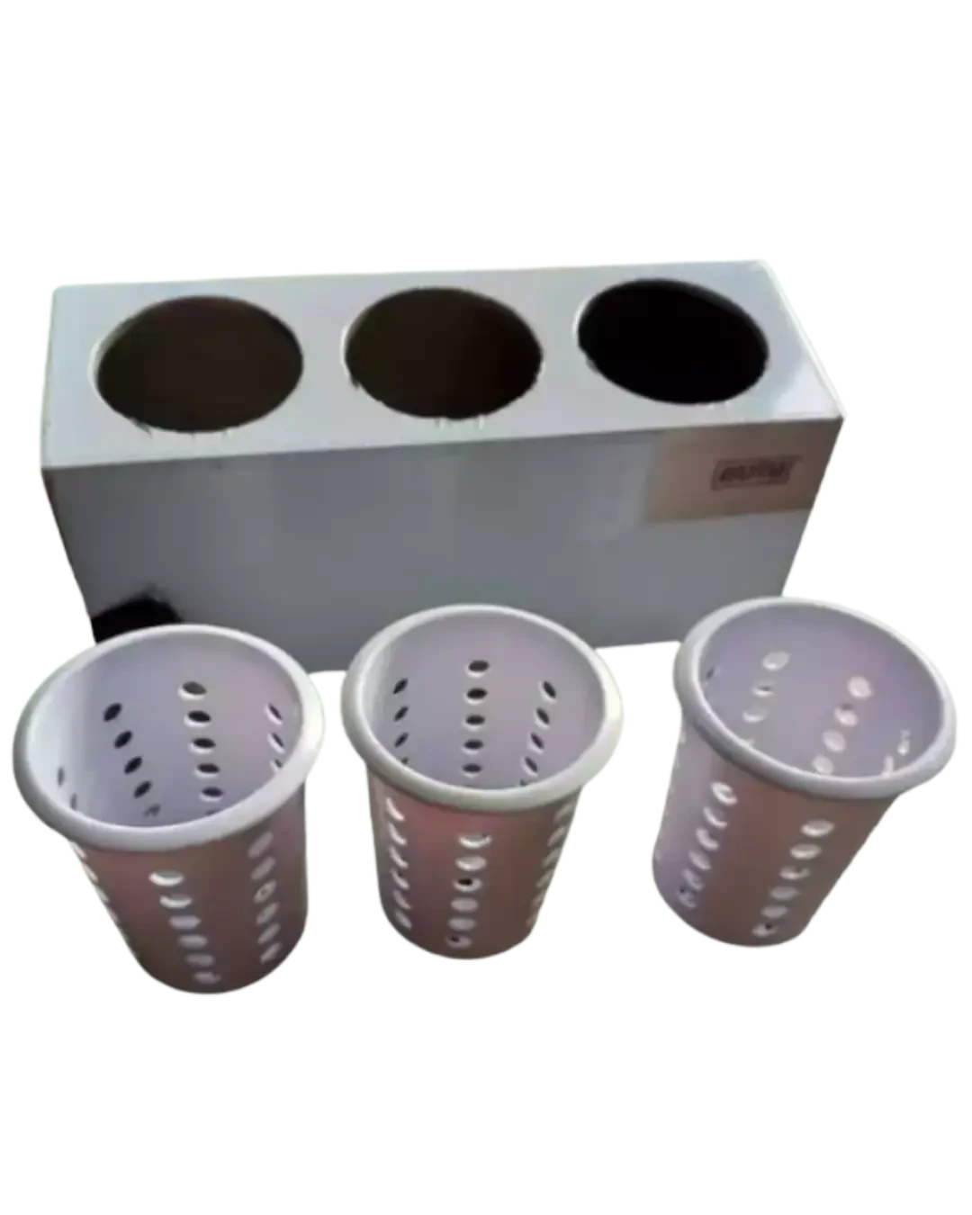 Organizer Sendok Stainless Frame Basket Plastik Meja Sajian | Mutu FCH-3PC - 4446