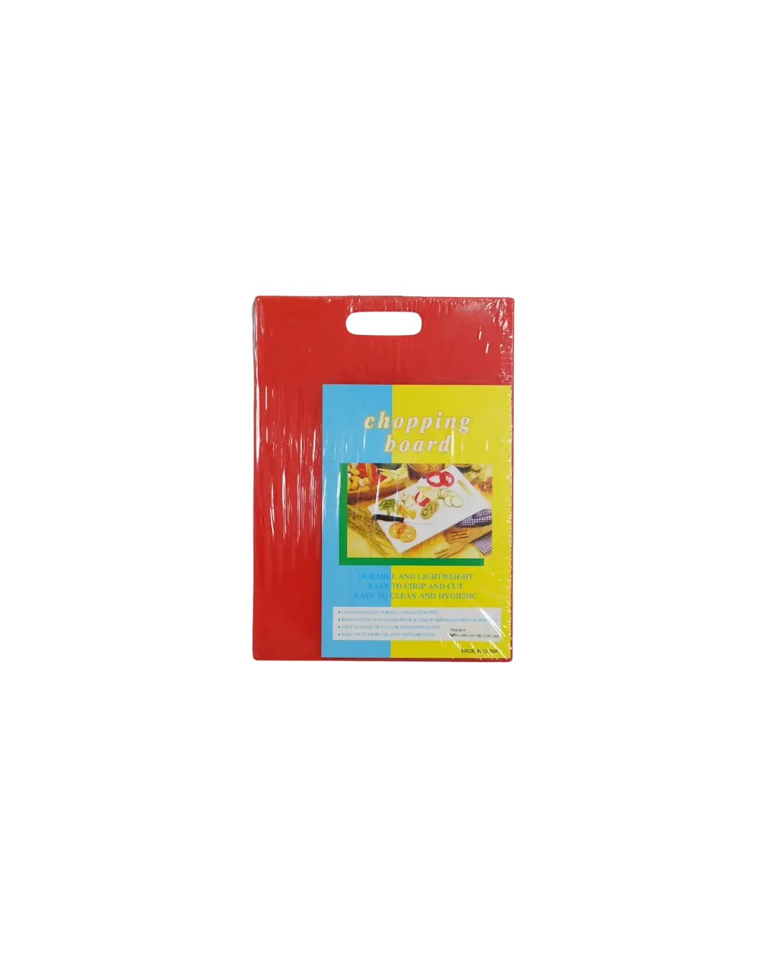 Plastic Cutting Board Merah 35x25cm Tebal 1,3cm Talenan Dapur | Mutu PCB-3213RD - 3458