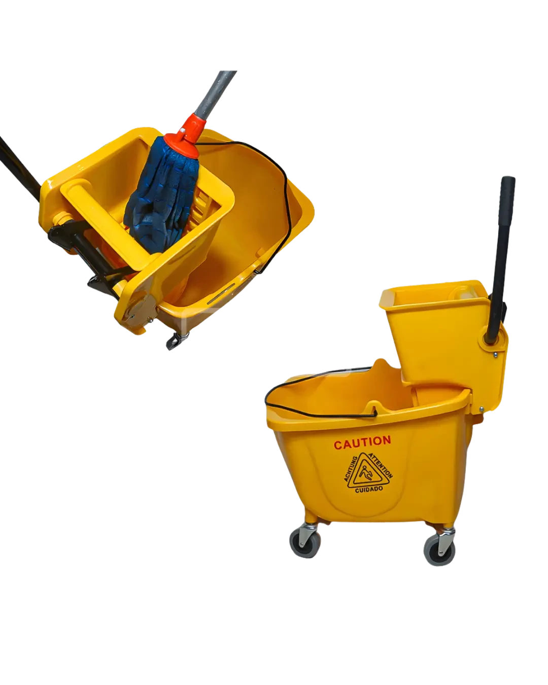 Press Mop Bucket Heavy Duty Ember Pel Industrial Cleaning | Mutu MBT-36L - 3920