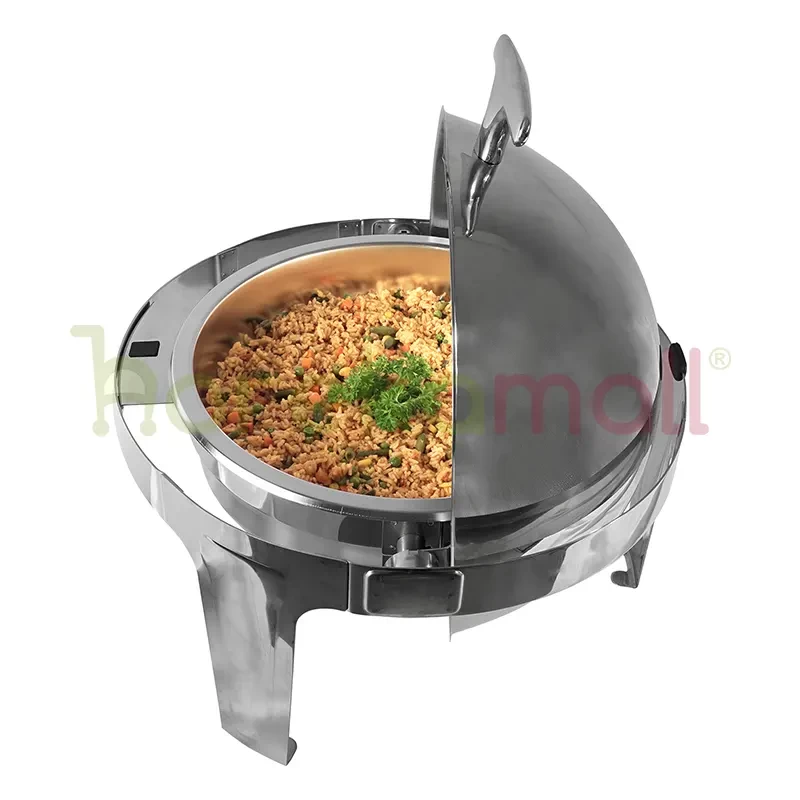 Tempat Prasmanan Round Roll Top Chafing Dish Mutu CHF-627 - 1823