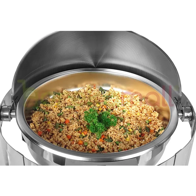 Tempat Prasmanan Round Roll Top Chafing Dish Mutu CHF-627 - 1824