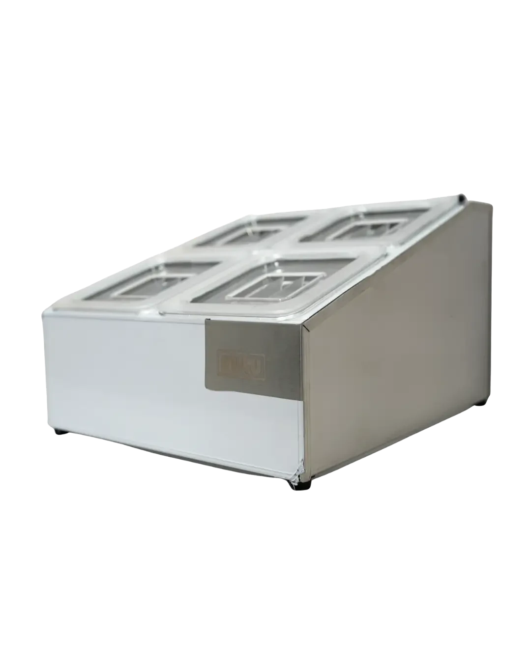 Topping Bar Stainless 4 Kompartemen Insert PC Set Display Saus | Mutu CMD-22PC - 5692