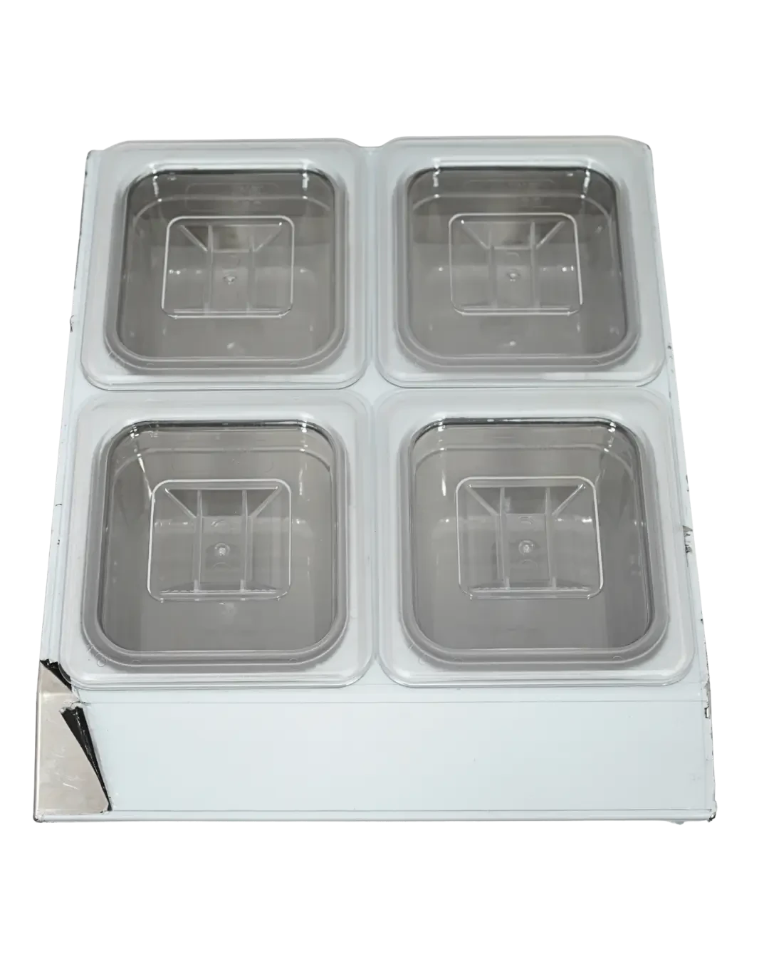 Topping Bar Stainless 4 Kompartemen Insert PC Set Display Saus | Mutu CMD-22PC - 5697
